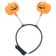 Flashing Light Up Halloween Pumpkin Head Boppers