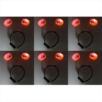 Flashing Light Up Halloween Pumpkin Head Boppers