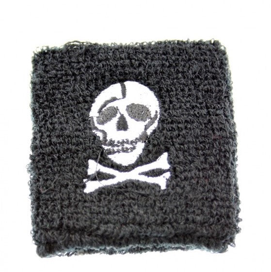 Skull & Crossbones on Towelling Sweatbands