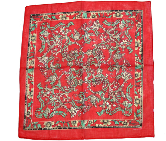 Winter Floral Print Bandana