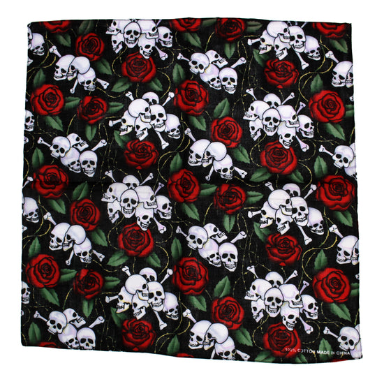 Skull & Roses Bandana