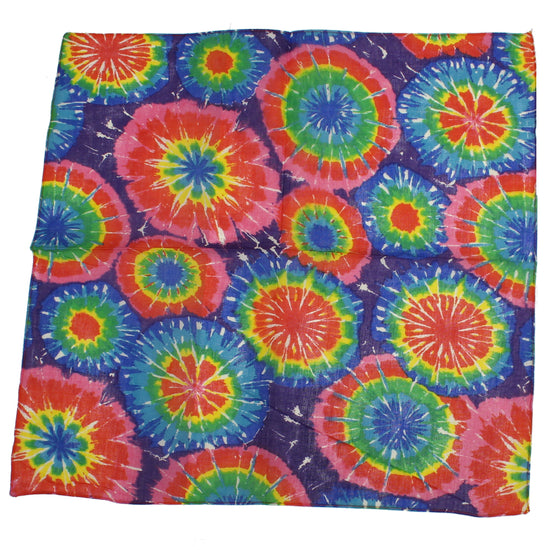 Rainbow Tie Dye Paint Splash Bandana