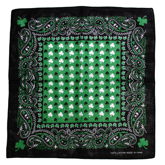 Clover Leaf & Paisley Bandana