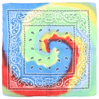 Multicolour Tie Dye Paisley Bandana