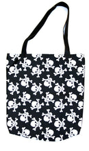 Skull & Crossbones on Black Bag