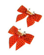 Pair of Polkadot Bows with Ghosts