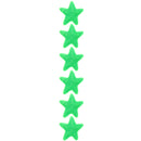 6 on a Card 3cm Assorted Neon Star Epoxy Hair Snapclips