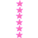 6 on a Card 3cm Assorted Neon Star Epoxy Hair Snapclips