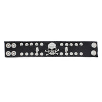 PU Bracelet with Skull & Crossbones and Studs