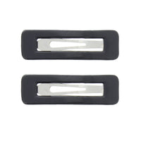 2 on a Card 5.5cm Rectangular Epoxy Hair Snapclips