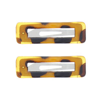 2 on a Card 5.5cm Rectangular Epoxy Hair Snapclips