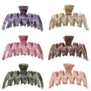 9.5cm Winter Marble Effect Hair Claw Clips