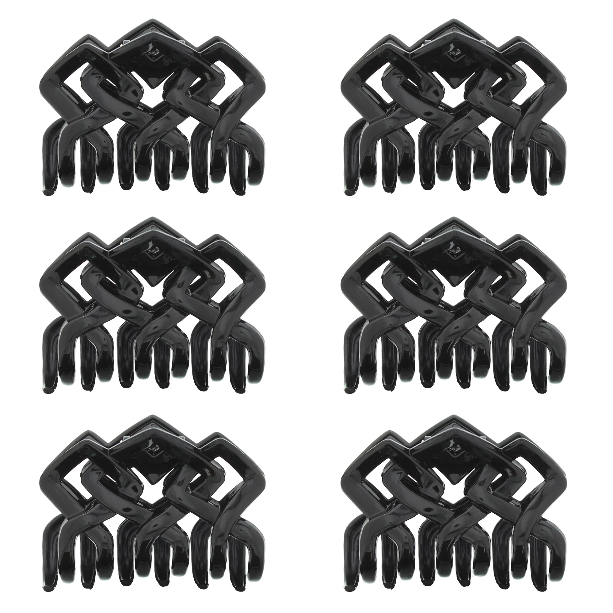 8cm Criss Cross Hair Claw Clips
