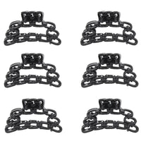 8.3cm Black Chain Design Hair Claw Clips