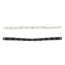 Card of 2 All Black & All White Pyramid Metal Free Head Elastics