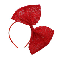 Large Lace Bow on Aliceband