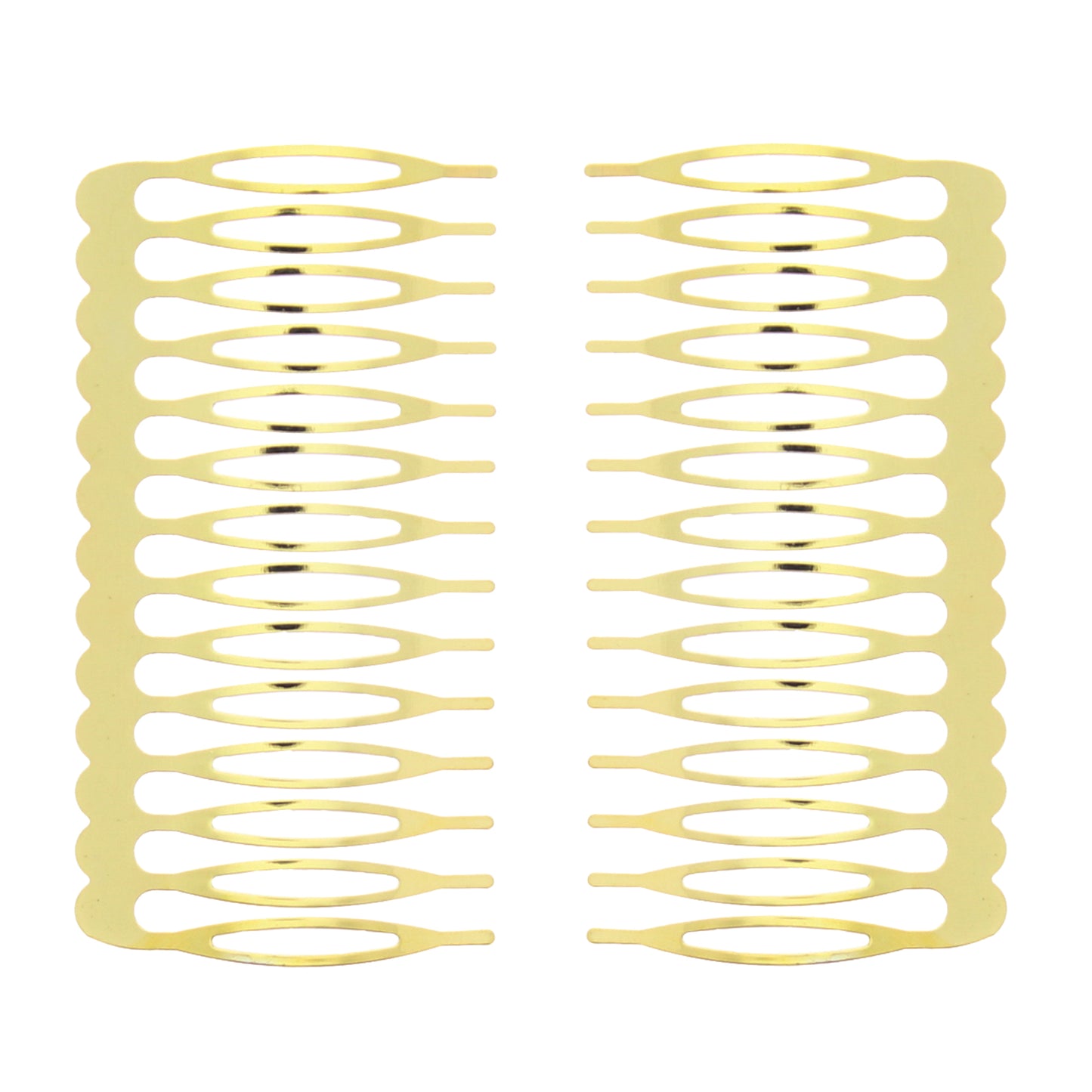 Pair of 7.5cm Metal Combs