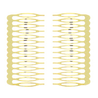 Pair of 7.5cm Metal Combs