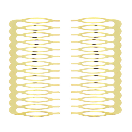 Pair of 7.5cm Metal Combs