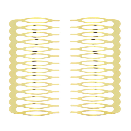 Pair of 7.5cm Metal Combs