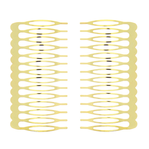 Pair of 7.5cm Metal Combs