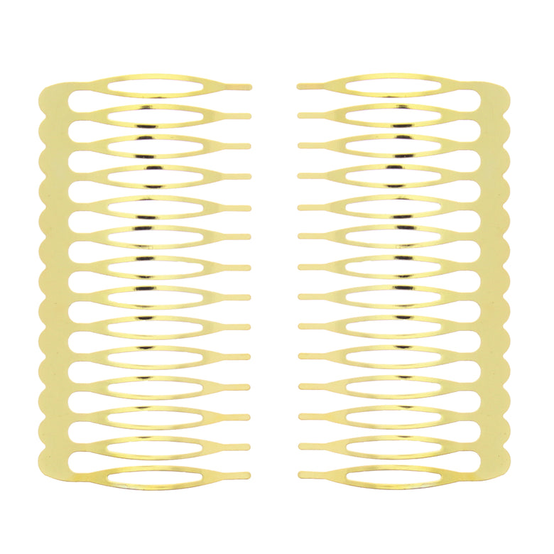 Pair of 7.5cm Metal Combs