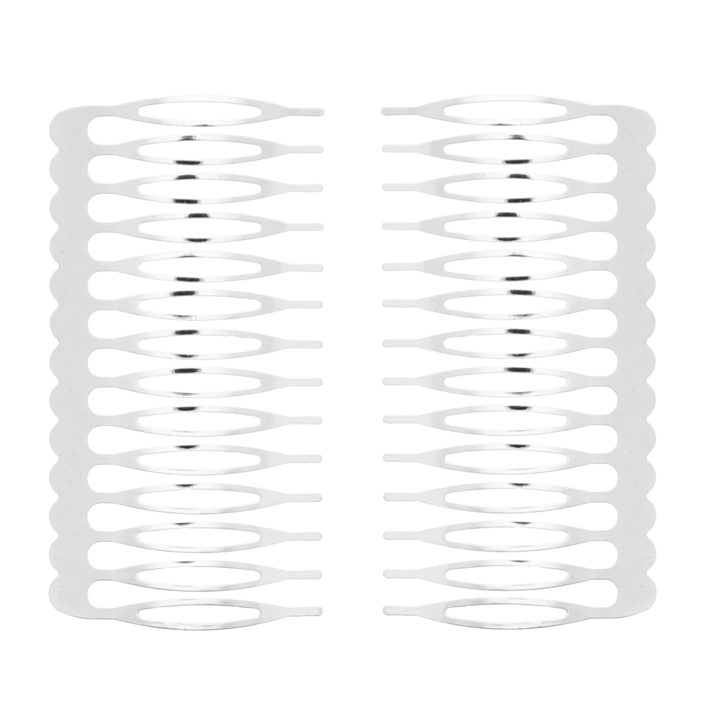 Pair of 7.5cm Metal Combs