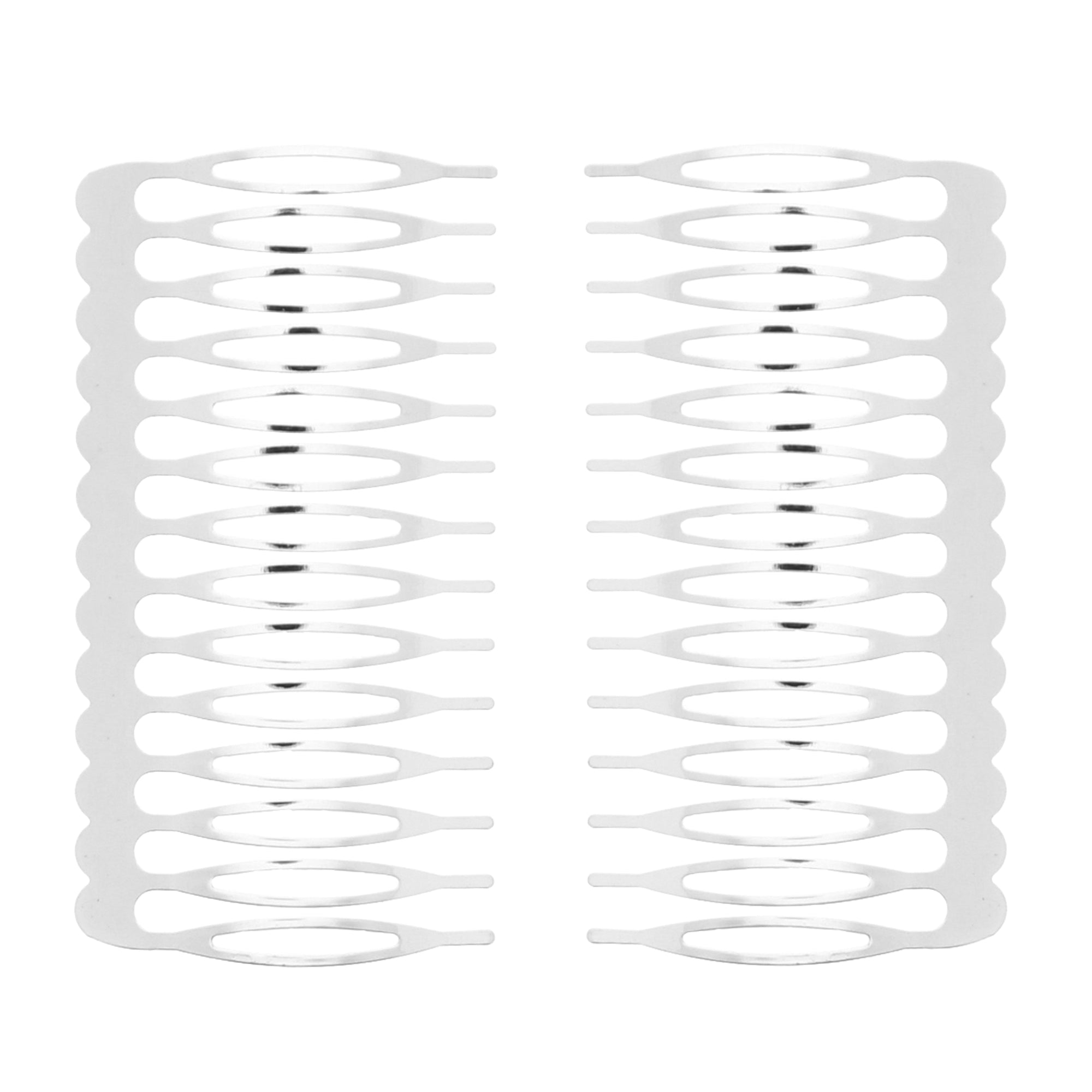 Pair of 7.5cm Metal Combs