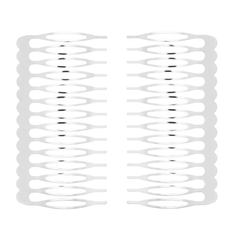 Pair of 7.5cm Metal Combs