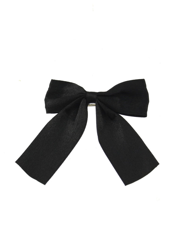 Small Satin Bow on Barette