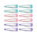 12 on a Card 7cm Translucent Epoxy Hair Snapclips