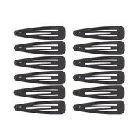 12 on a Card 7cm Metal Hair Snapclips
