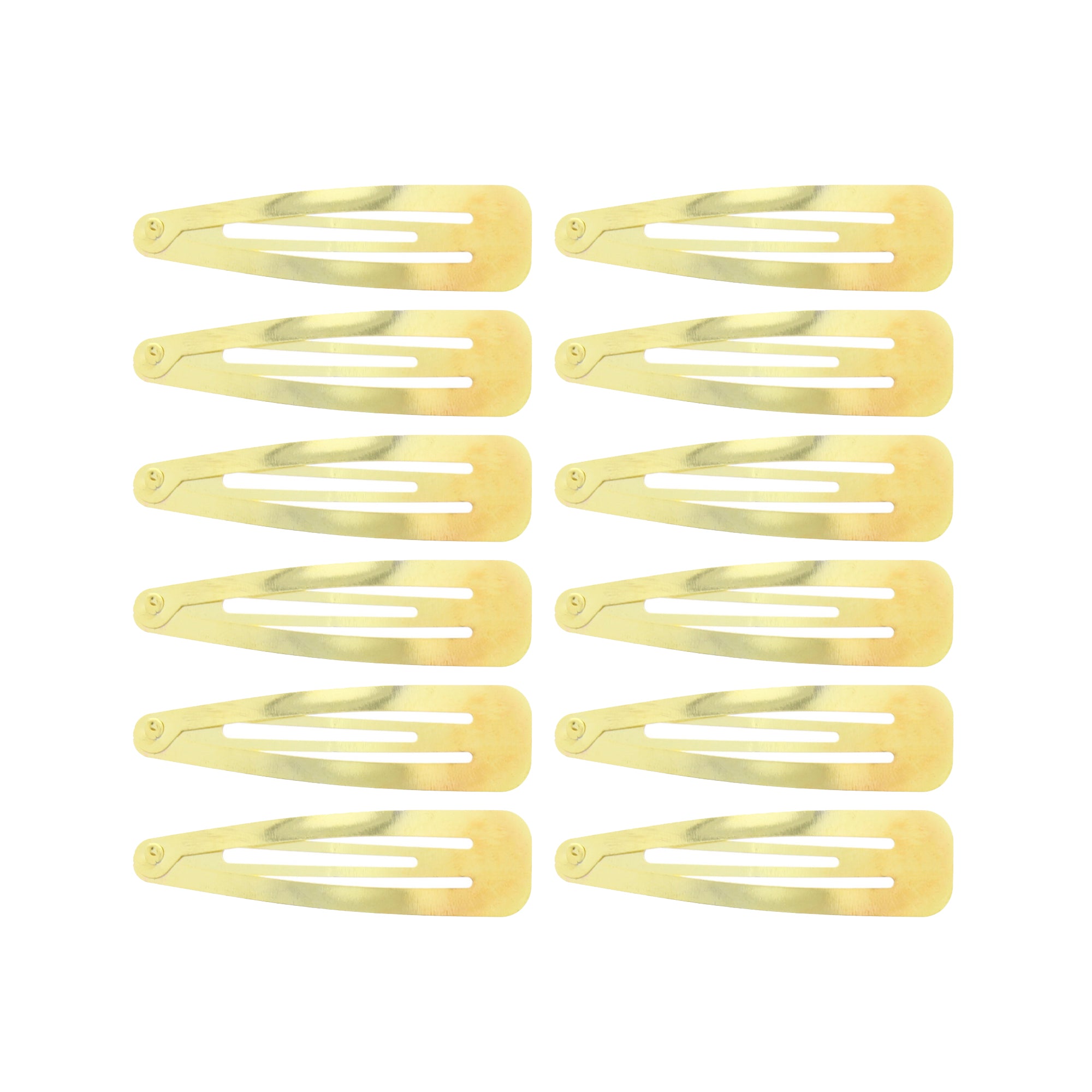 12 on a Card 7cm Metal Hair Snapclips