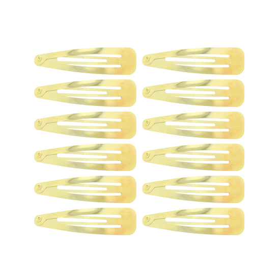 12 on a Card 7cm Metal Hair Snapclips