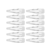 12 on a Card 7cm Metal Hair Snapclips