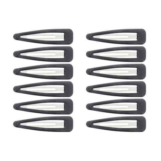 12 on a Card 7cm Black Epoxy Snapclips