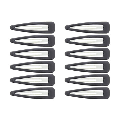 12 on a Card 7cm Black Epoxy Snapclips