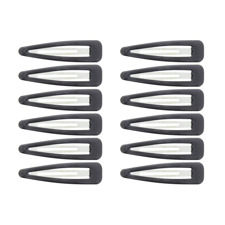 12 on a Card 7cm Black Epoxy Snapclips