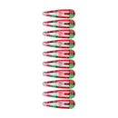 10 on a Card 5cm Metal Tartan Hair Snapclips