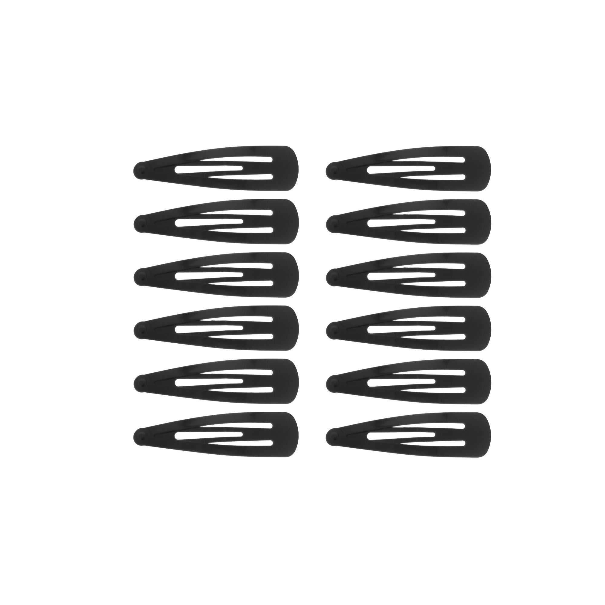 12 on a Card 5cm Metal Hair Snapclips