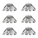 8cm Burnished Metal Octopus Hair Claw Clips