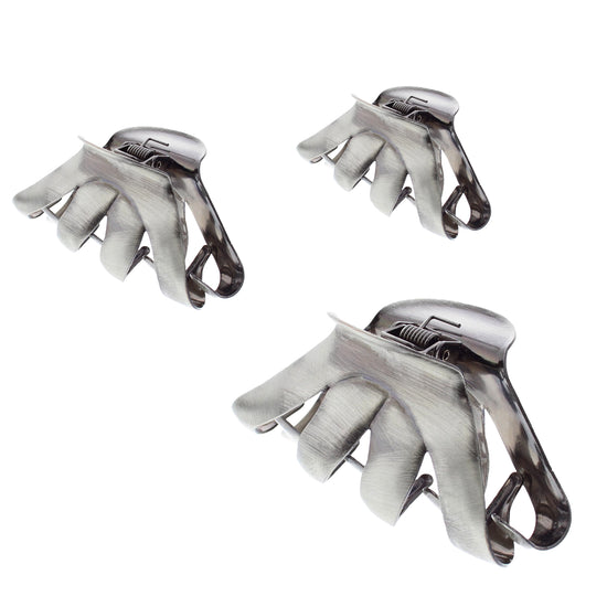 8cm Burnished Metal Octopus Hair Claw Clips