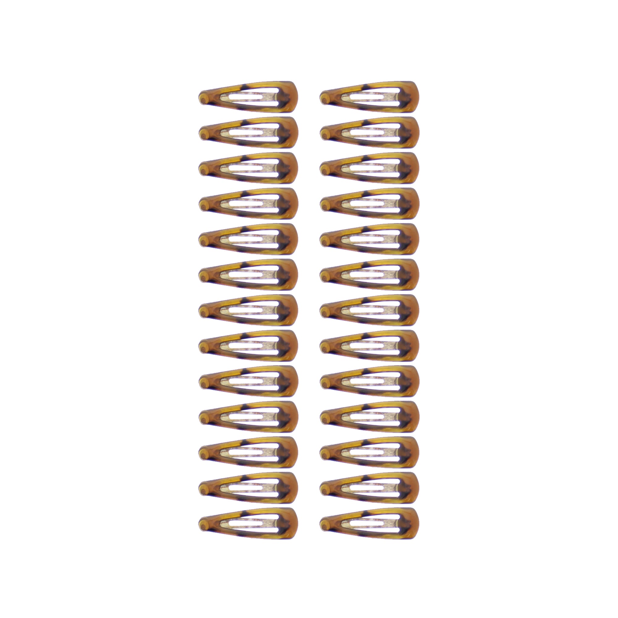 24 on a Card 2.5cm Tortoiseshell Epoxy Hair Snapclips