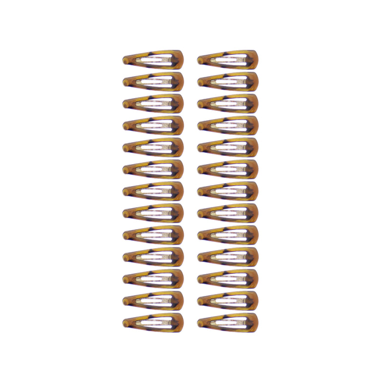 24 on a Card 2.5cm Tortoiseshell Epoxy Snapclips