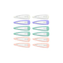 12 on a Card 5cm Assorted Shaded Epoxy Hair Snapclips
