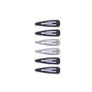 6 on a Card 5cm Antique Metal Hair Snapclips