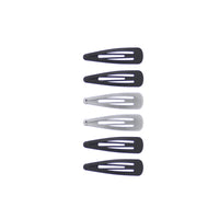 6 on a Card 5cm Antique Metal Hair Snapclips