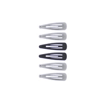 6 on a Card 5cm Antique Metal Hair Snapclips