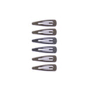 6 on a Card 5cm Antique Metal Hair Snapclips