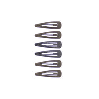 6 on a Card 5cm Antique Metal Hair Snapclips